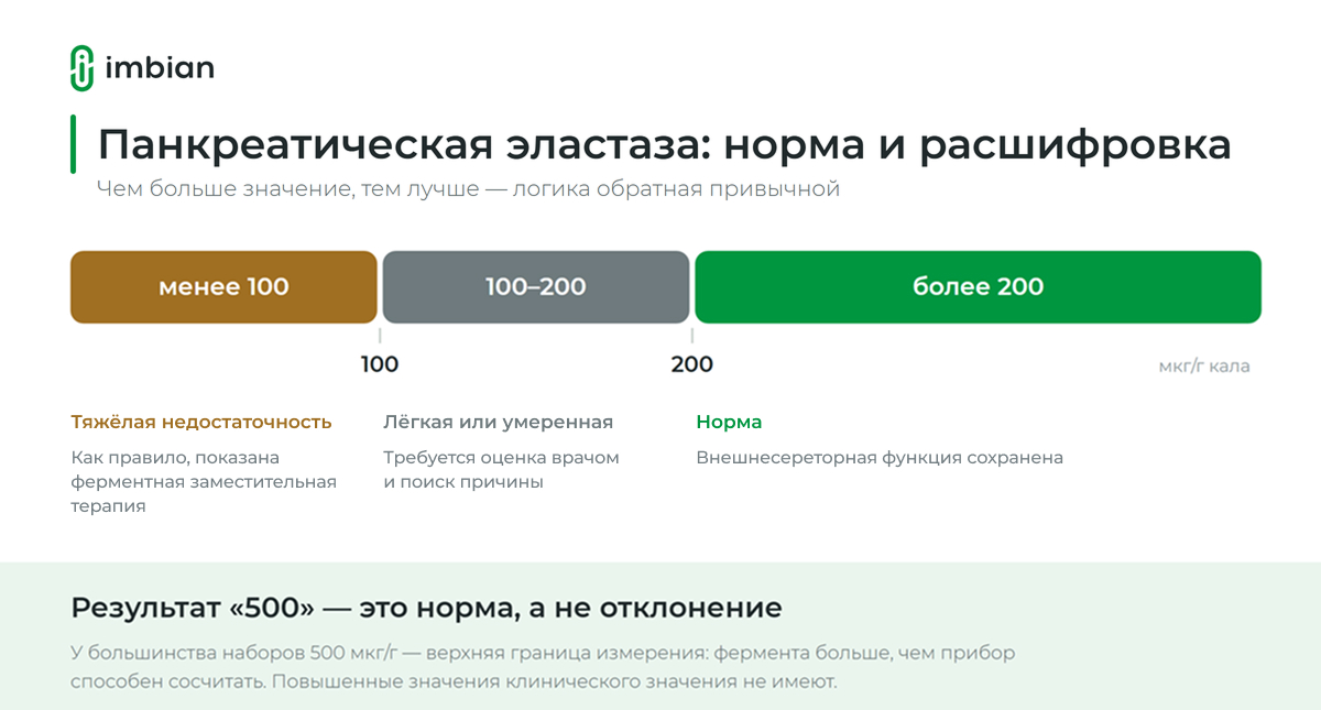 Панкреатическая эластаза в кале