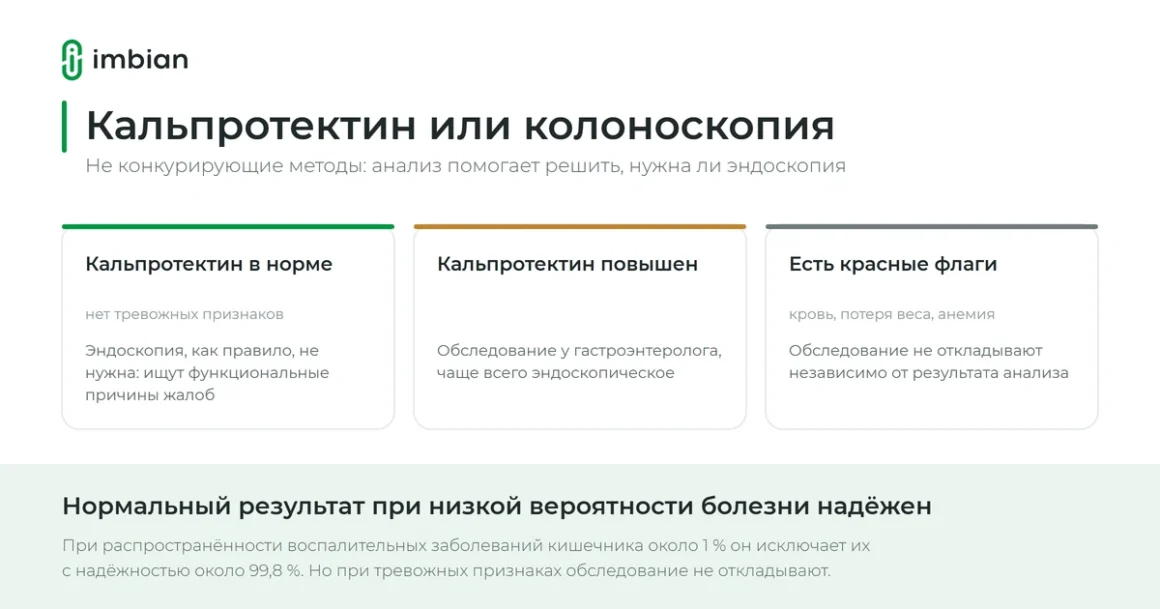 Кальпротектин или колоноскопия: как анализ помогает решить, нужна ли эндоскопия